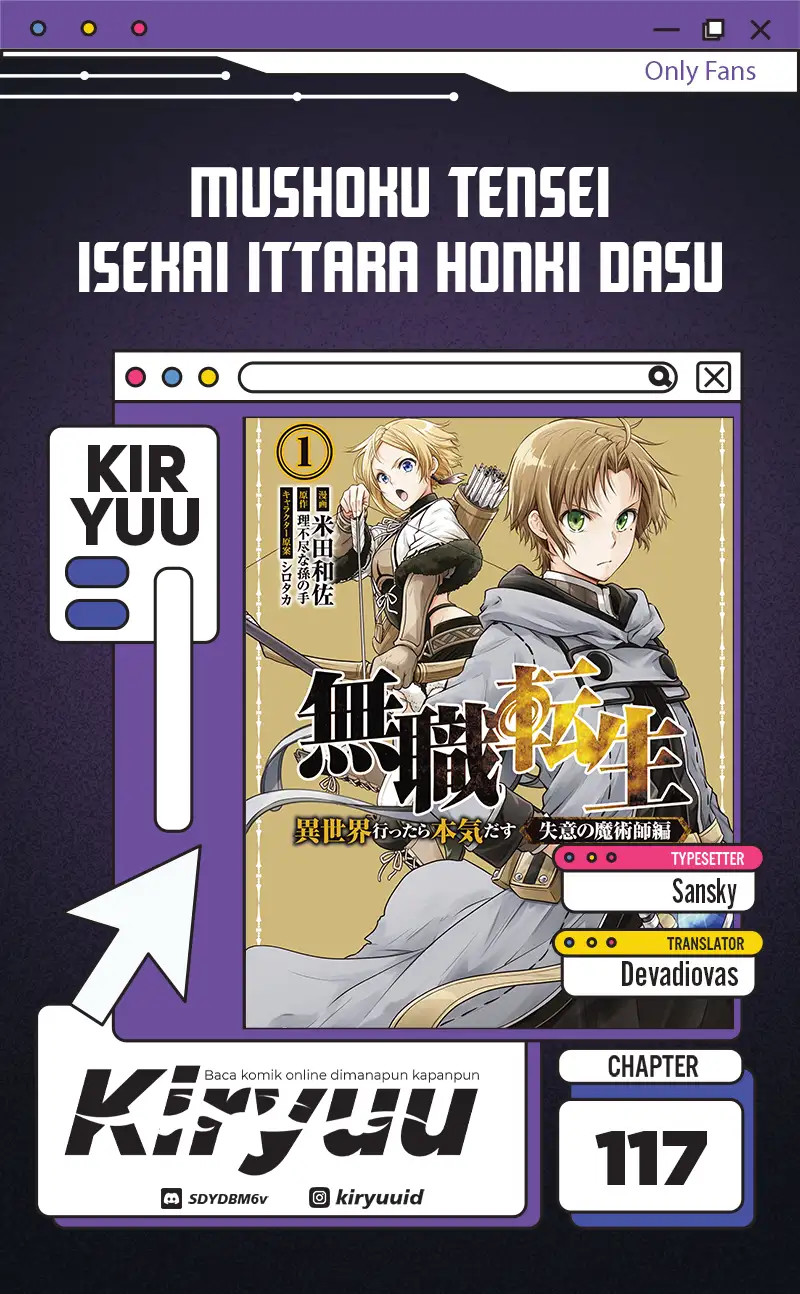 Komik Mushoku Tensei: Isekai Ittara Honki Dasu Chapter 117 gambar 1