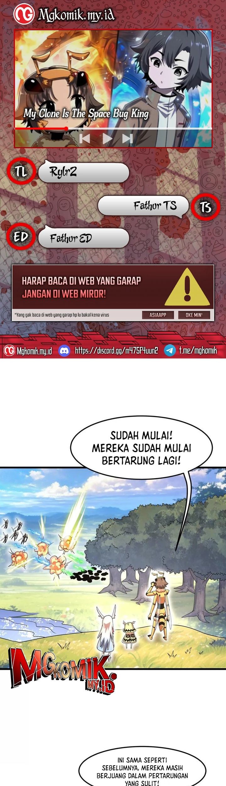 Baca Komik My Clone is the Space Bug King Chapter 40 Gambar 1