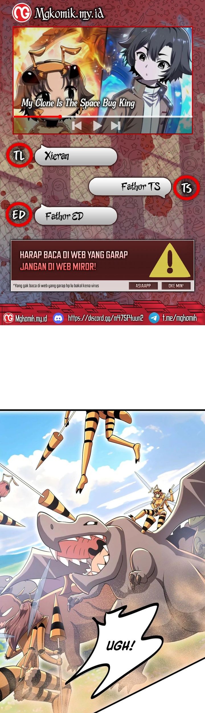 Komik My Clone is the Space Bug King Chapter 43 gambar nomor 1