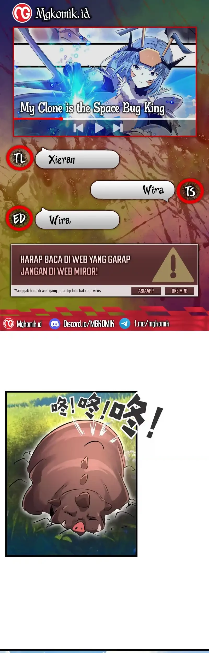 Komik My Clone is the Space Bug King Chapter 50 gambar nomor 1