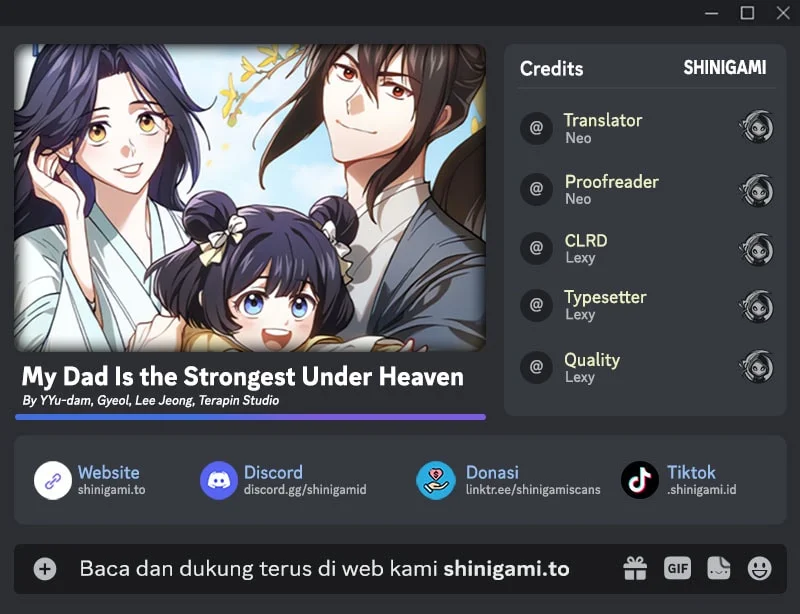 Komik My Dad Is The Strongest Under Heaven Chapter 4 gambar 1