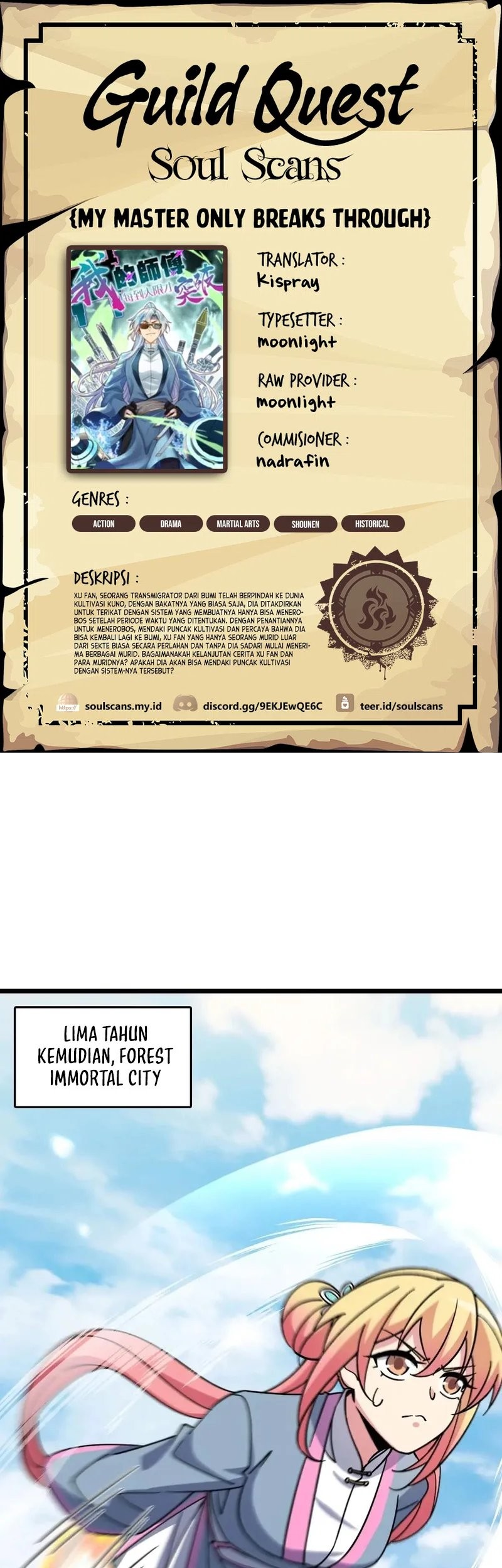 Baca Komik My Master Only Breaks Through Every Time the Limit Is Reached Chapter 121 Gambar 1