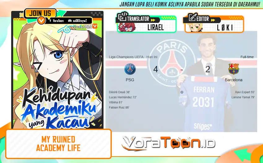 Komik My Ruined Academy Life Chapter 111 gambar 1