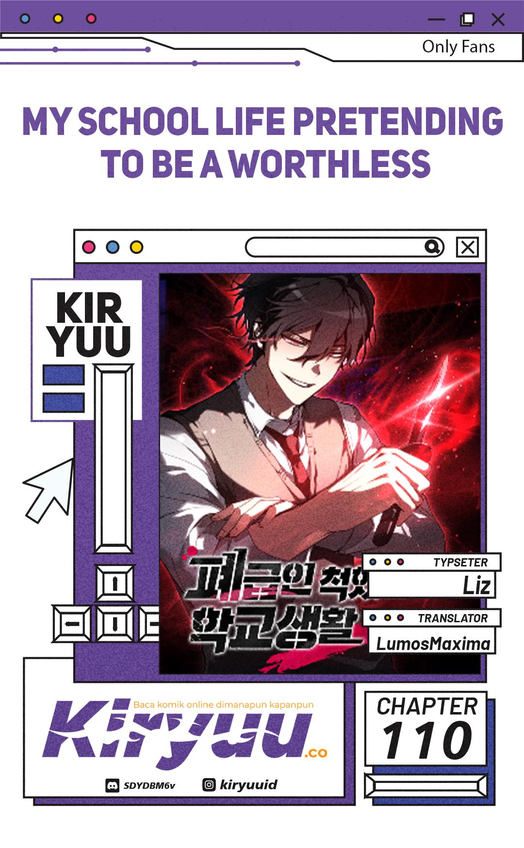 Baca Komik My School Life Pretending to Be a Worthless Person Chapter 110 Gambar 1