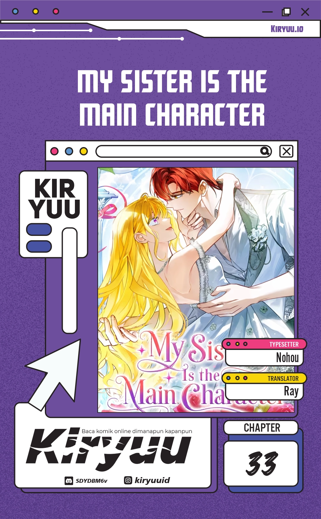 Manhwa My Sister Is the Main Character Chapter 33 gambar 2