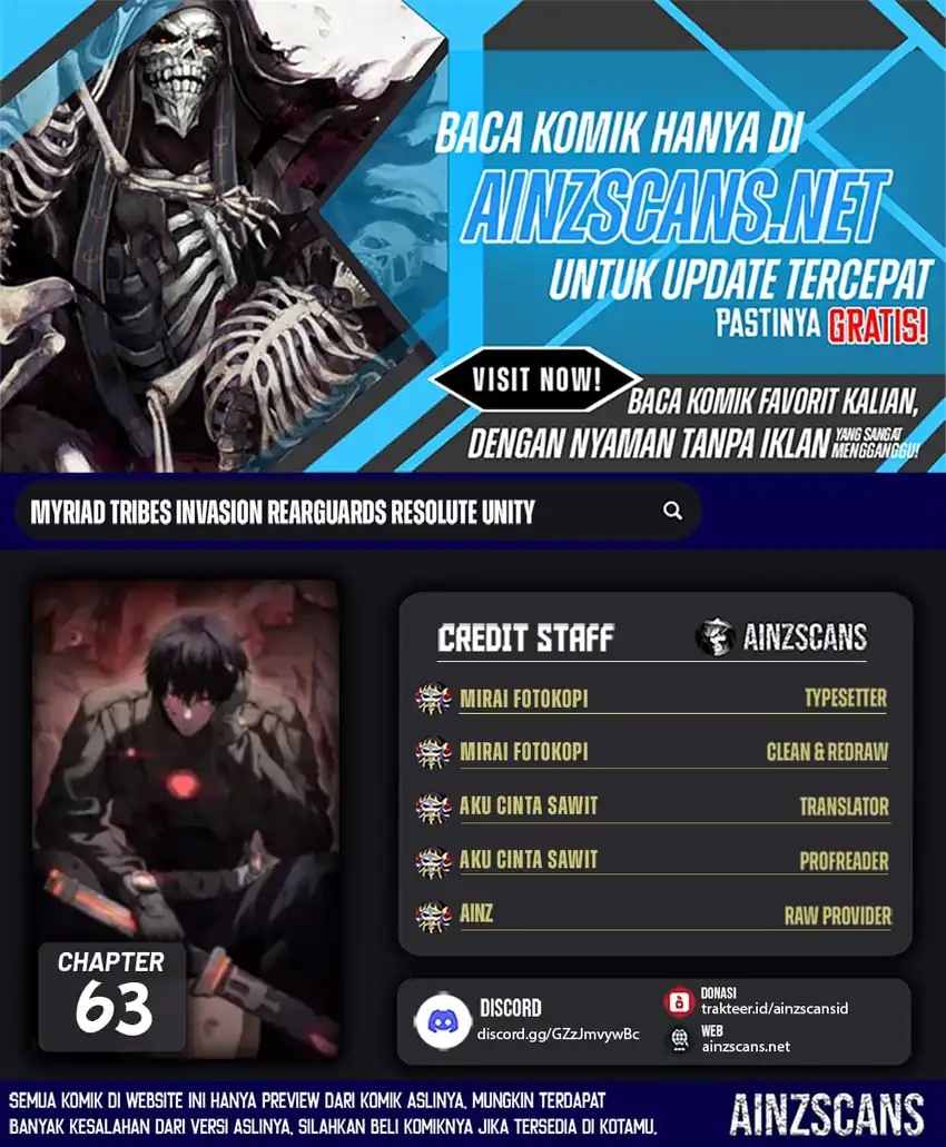 Komik Myriad Tribes Invasion: Rearguard’s Resolute Unity Chapter 63 gambar 1