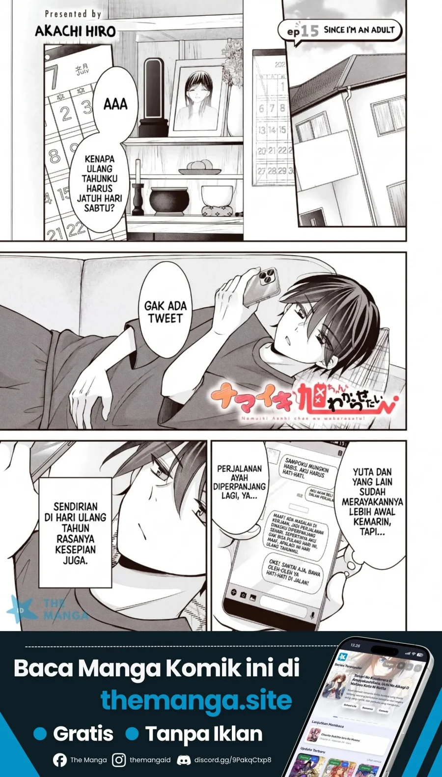 Manga Namaiki Asahi-chan wo Wakarasetai Chapter 15 gambar 2
