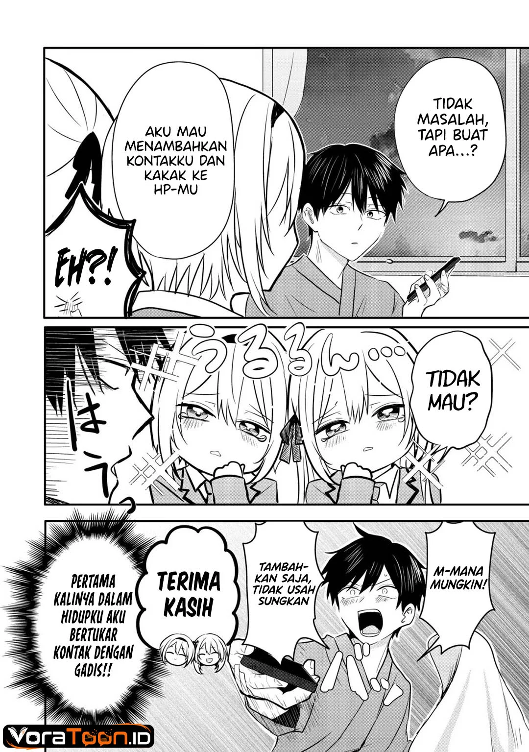 Nani no Torie mo Nai Heibon na Ore ga Bijin Futago Shimai wo Inochigake de Tasuketa Kekka, Jitsu wa Yandere datta Futari wo Gachi Bore Sasete Shimatta Chapter 1 Gambar 32