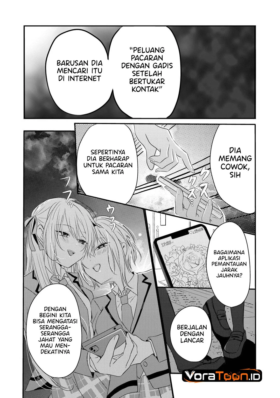 Nani no Torie mo Nai Heibon na Ore ga Bijin Futago Shimai wo Inochigake de Tasuketa Kekka, Jitsu wa Yandere datta Futari wo Gachi Bore Sasete Shimatta Chapter 1 Gambar 36