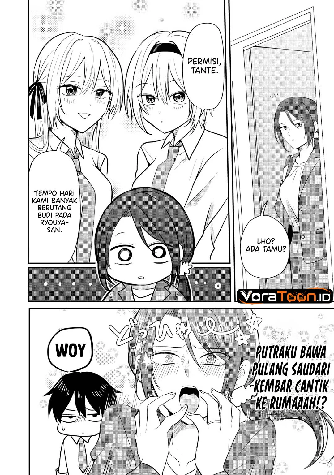 Nani no Torie mo Nai Heibon na Ore ga Bijin Futago Shimai wo Inochigake de Tasuketa Kekka, Jitsu wa Yandere datta Futari wo Gachi Bore Sasete Shimatta Chapter 3 Gambar 31