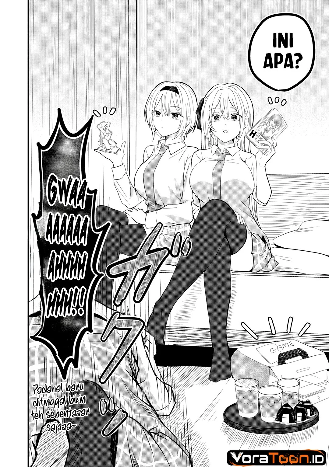 Nani no Torie mo Nai Heibon na Ore ga Bijin Futago Shimai wo Inochigake de Tasuketa Kekka, Jitsu wa Yandere datta Futari wo Gachi Bore Sasete Shimatta Chapter 4.2 Gambar 12