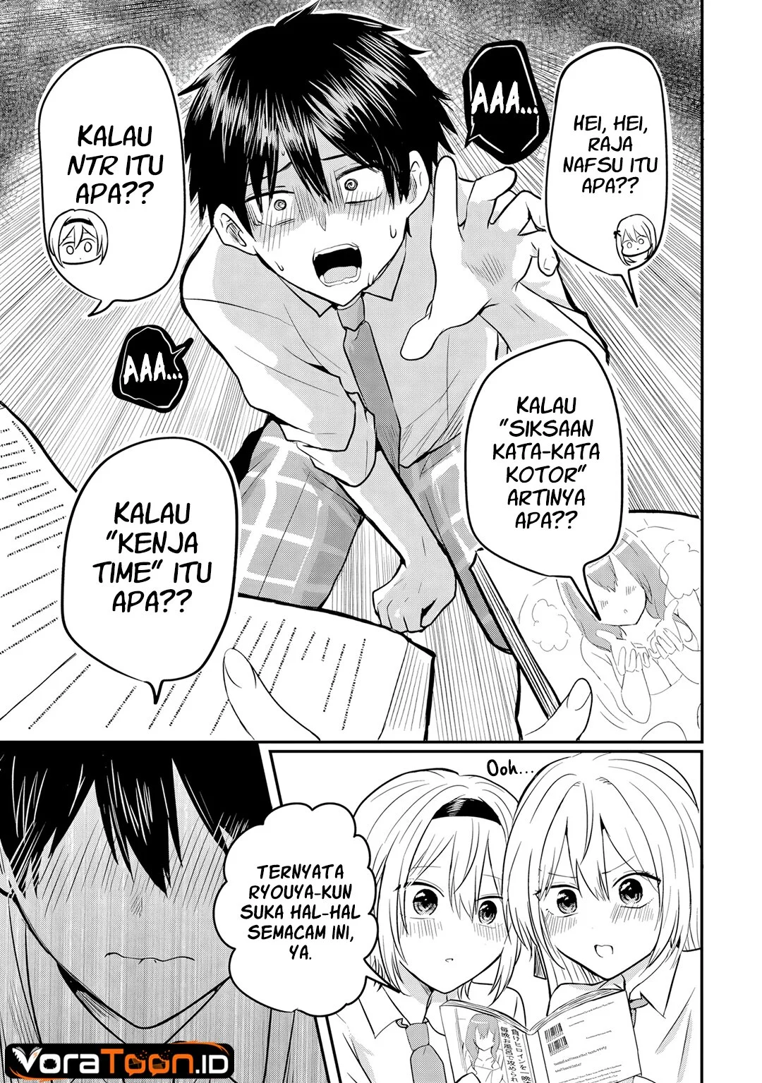 Nani no Torie mo Nai Heibon na Ore ga Bijin Futago Shimai wo Inochigake de Tasuketa Kekka, Jitsu wa Yandere datta Futari wo Gachi Bore Sasete Shimatta Chapter 4.2 Gambar 13