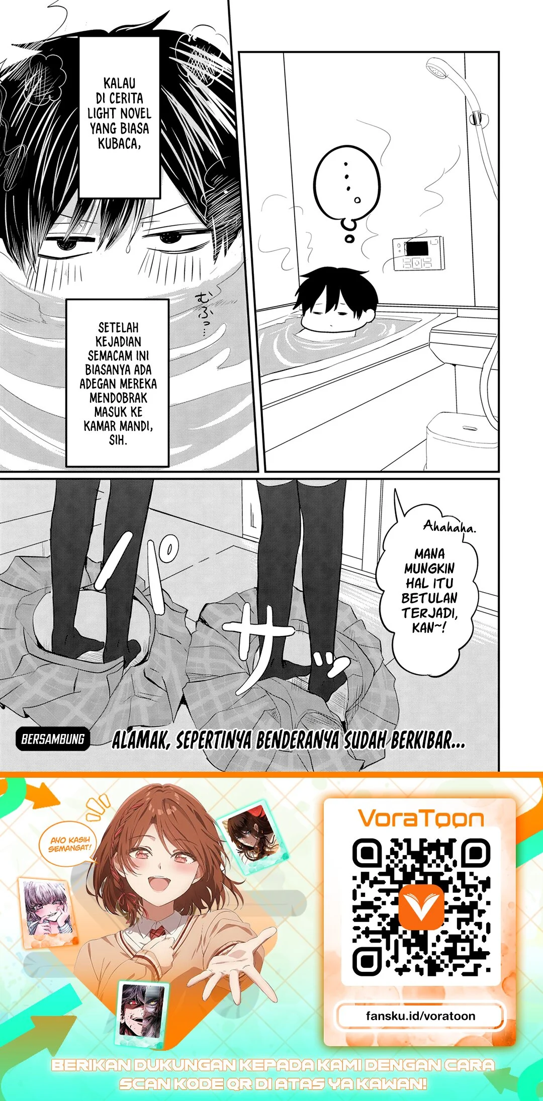 Nani no Torie mo Nai Heibon na Ore ga Bijin Futago Shimai wo Inochigake de Tasuketa Kekka, Jitsu wa Yandere datta Futari wo Gachi Bore Sasete Shimatta Chapter 4.2 Gambar 17