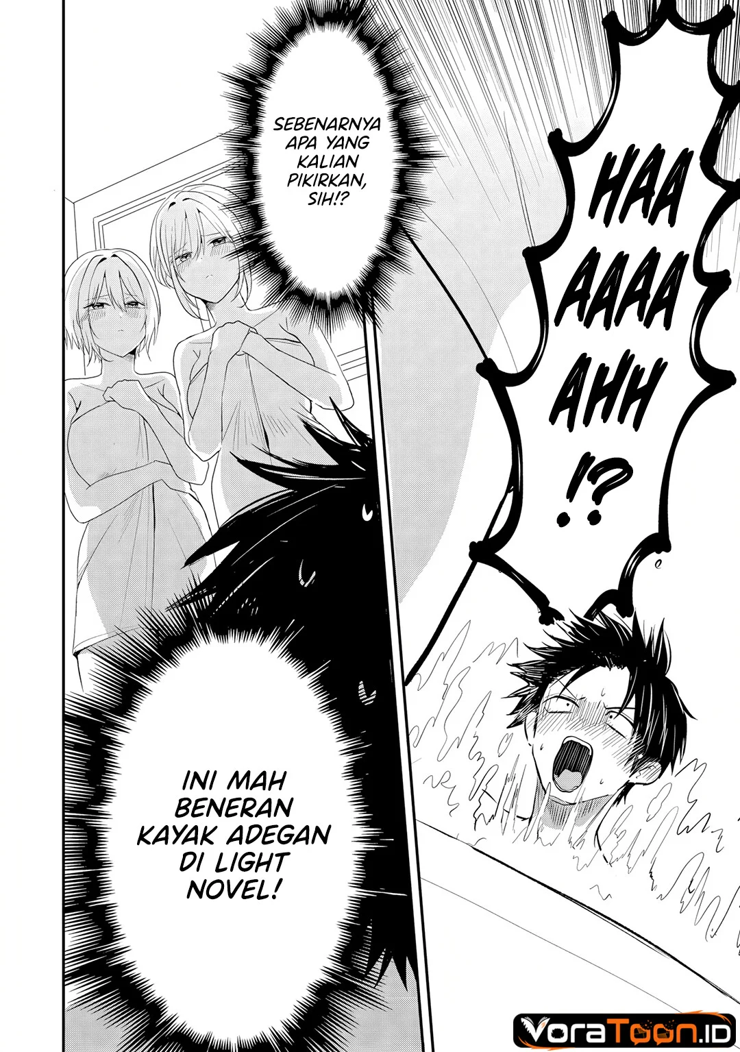 Nani no Torie mo Nai Heibon na Ore ga Bijin Futago Shimai wo Inochigake de Tasuketa Kekka, Jitsu wa Yandere datta Futari wo Gachi Bore Sasete Shimatta Chapter 5.1 halaman 6