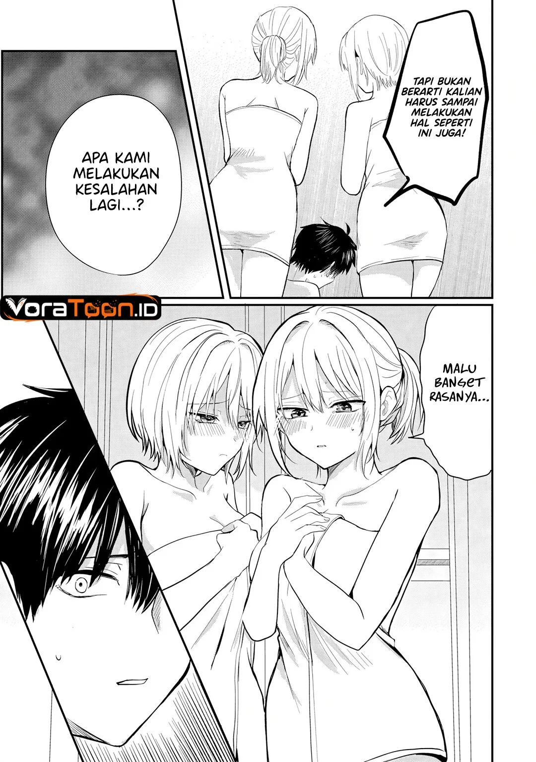 Nani no Torie mo Nai Heibon na Ore ga Bijin Futago Shimai wo Inochigake de Tasuketa Kekka, Jitsu wa Yandere datta Futari wo Gachi Bore Sasete Shimatta Chapter 5.1 halaman 9