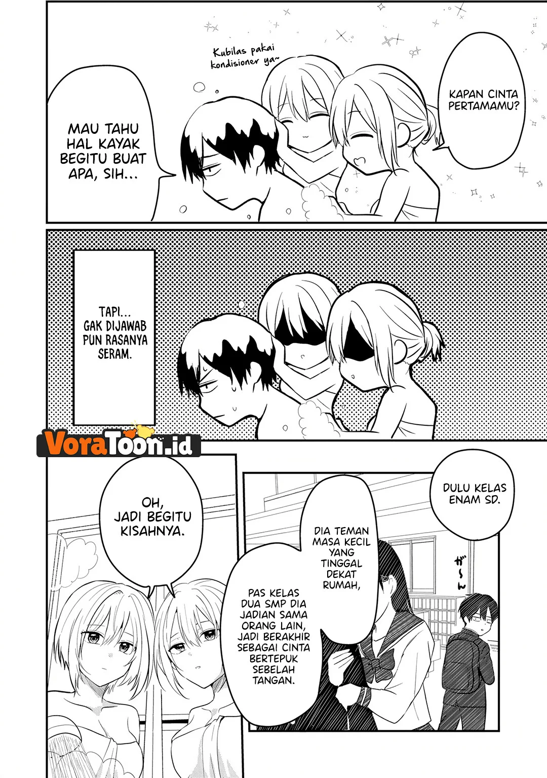 Nani no Torie mo Nai Heibon na Ore ga Bijin Futago Shimai wo Inochigake de Tasuketa Kekka, Jitsu wa Yandere datta Futari wo Gachi Bore Sasete Shimatta Chapter 5.2 Gambar 4