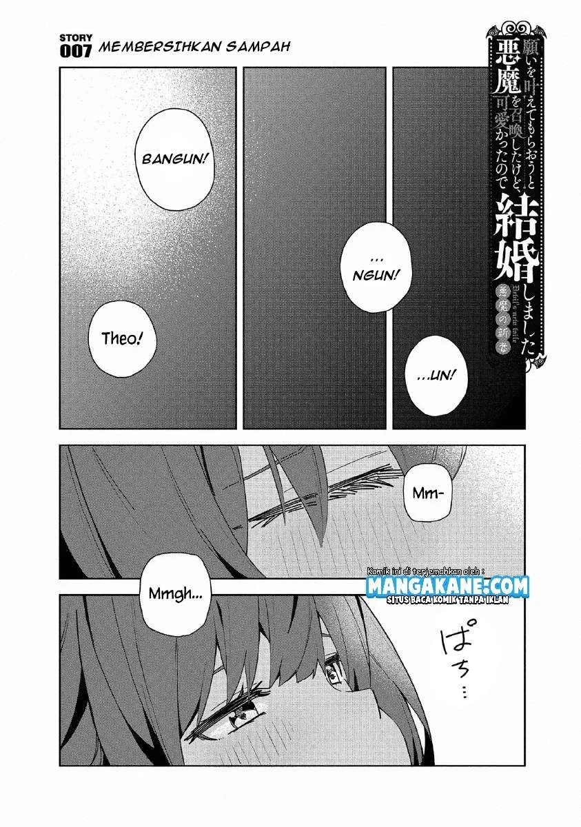 Negai o Kanaete Moraou to Akuma o Shoukan Shitakedo, Kawaikattanode Kekkonshimashita ~Akuma no Niidzuma~ Chapter 7 Gambar 3