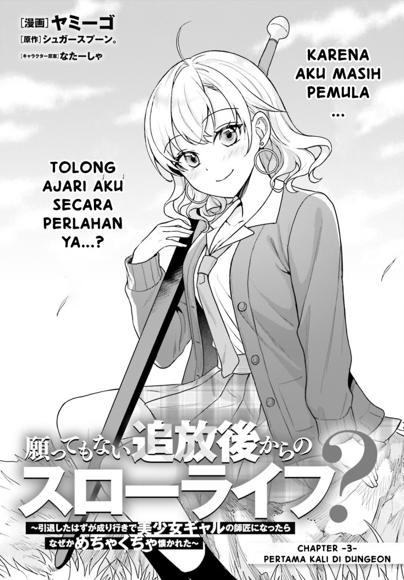 Baca Manga Negatte mo Nai Tsuihou Go kara no Slow Life? Intai Shita Hazu ga Nariyuki de Bishoujo Gal no Shishou ni Nattara Naze ka Mechakucha Natsukareta Chapter 3 Gambar 2