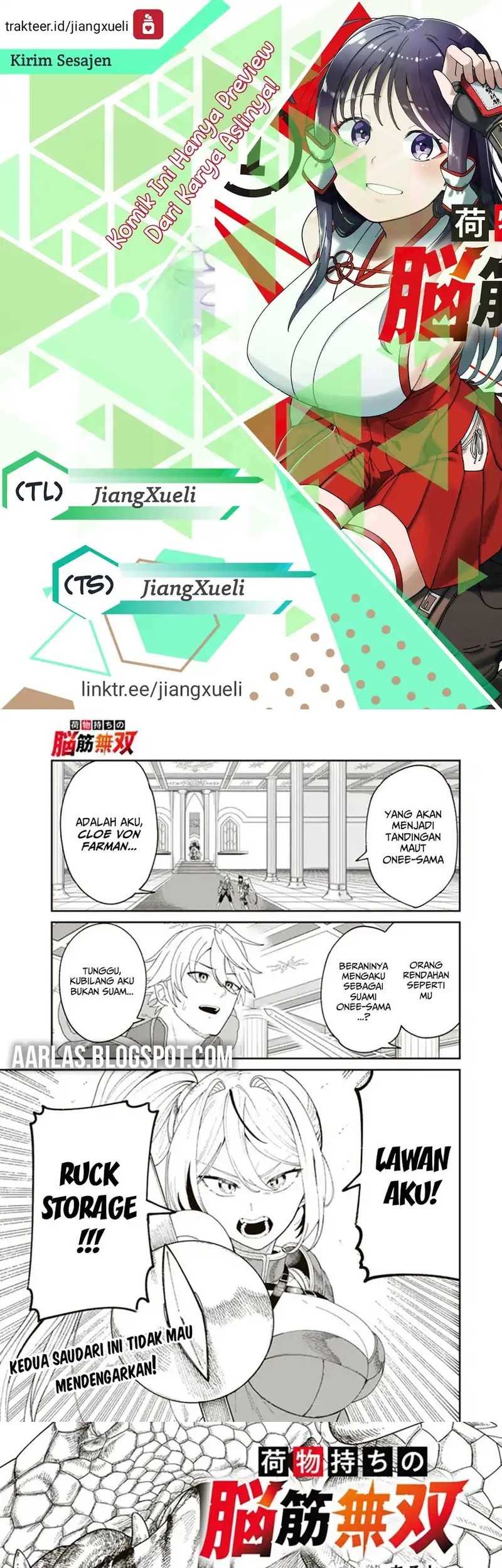 Baca Komik Nimotsu Mochi no Nousuji Musou Chapter 9.1 Gambar 1