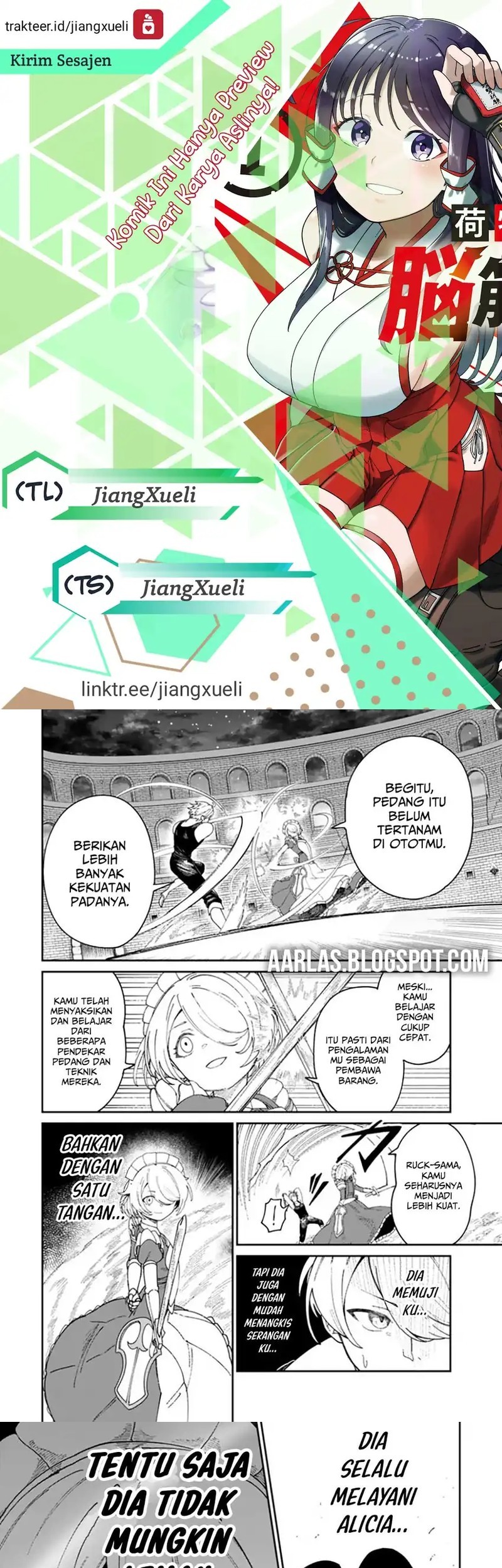 Baca Komik Nimotsu Mochi no Nousuji Musou Chapter 9.2 Gambar 1