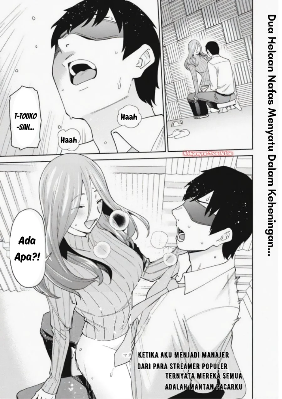 Manga Ninki Haishinsha-tachi no Manager ni Nattara, Zen'in Moto-kano datta Chapter 4.3 gambar 2