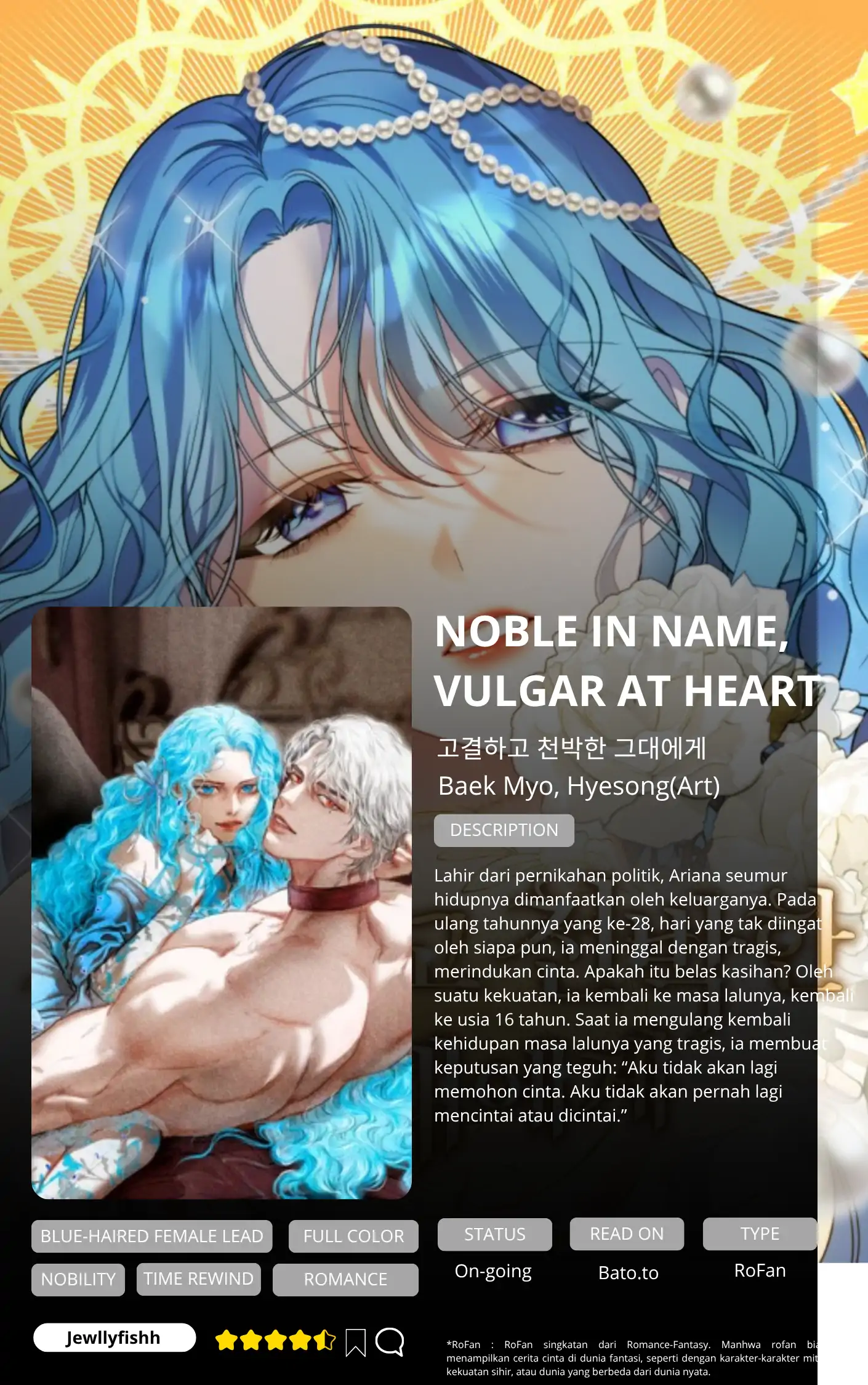 Komik Noble in Name, Vulgar at Heart Chapter 4 gambar nomor 1