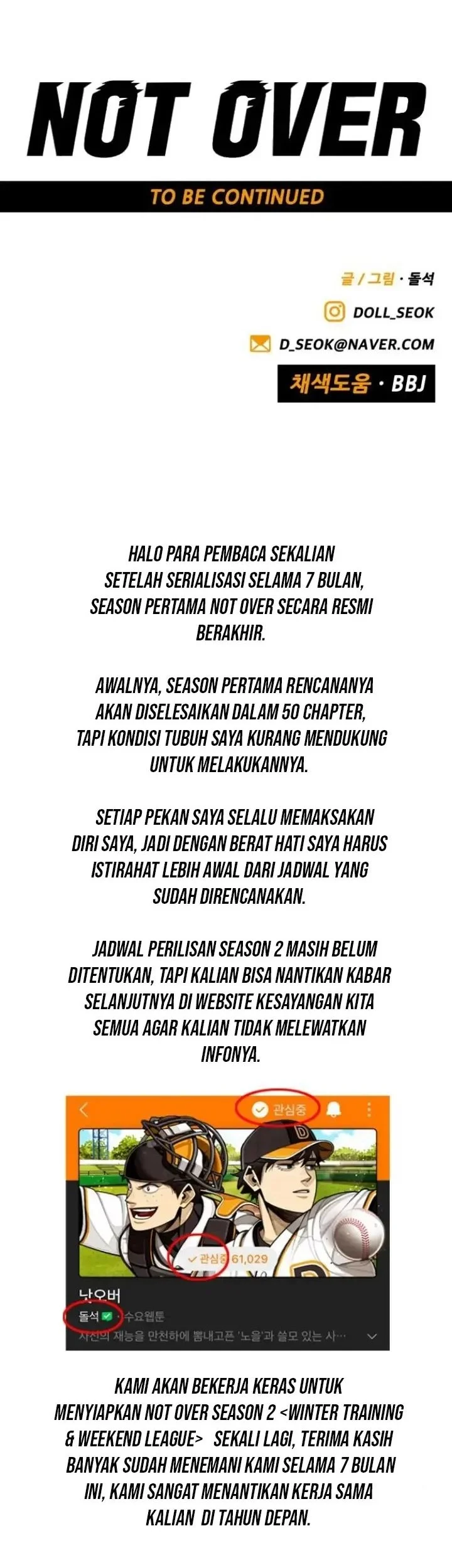 Not Over Chapter 35 Gambar 53