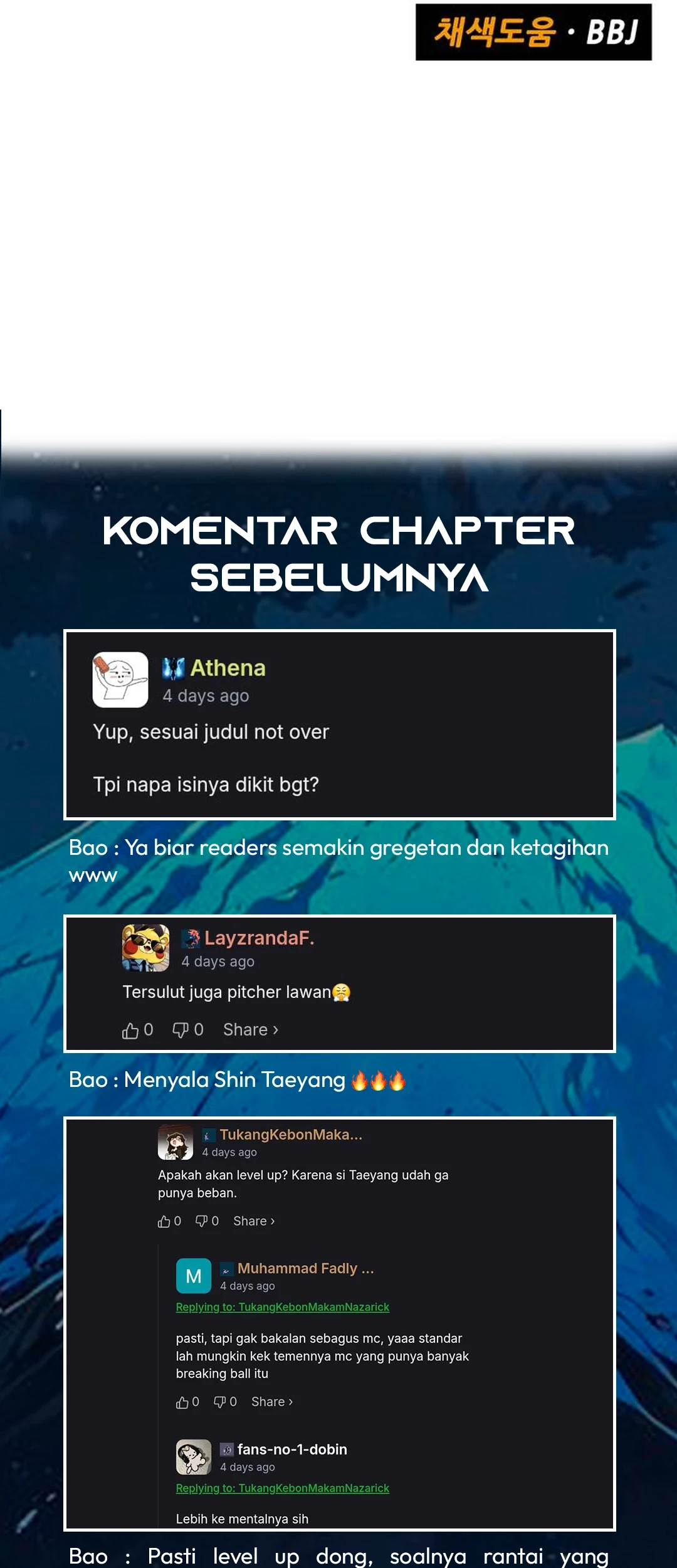 Not Over Chapter 61 Gambar 89