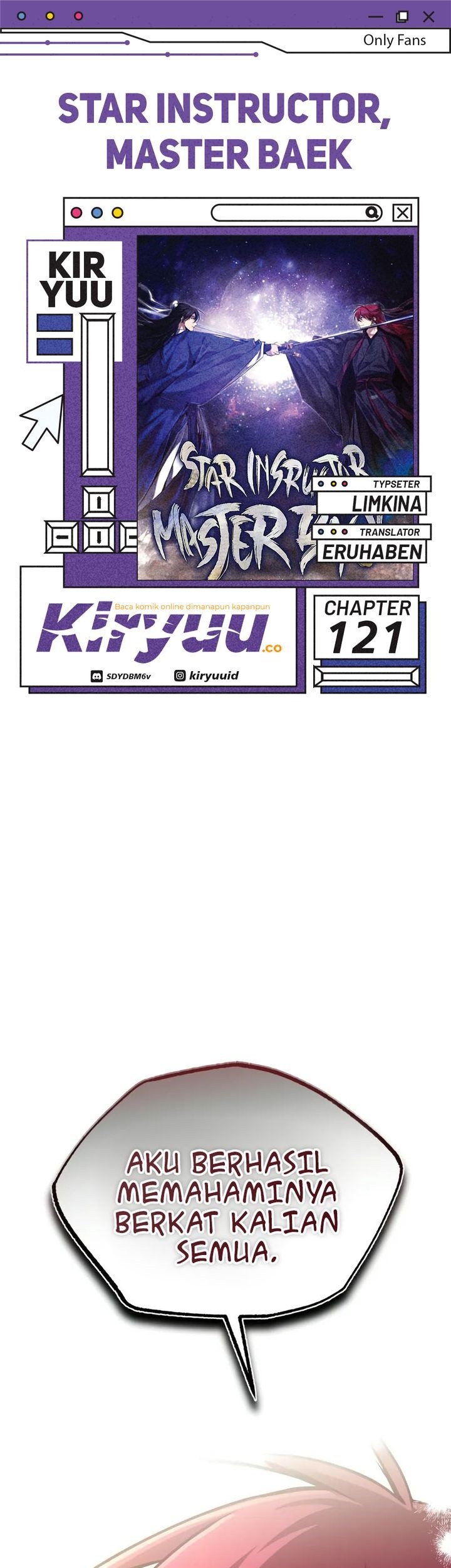 Baca Komik Number One Star Instructor Master Baek Chapter 121 Gambar 1