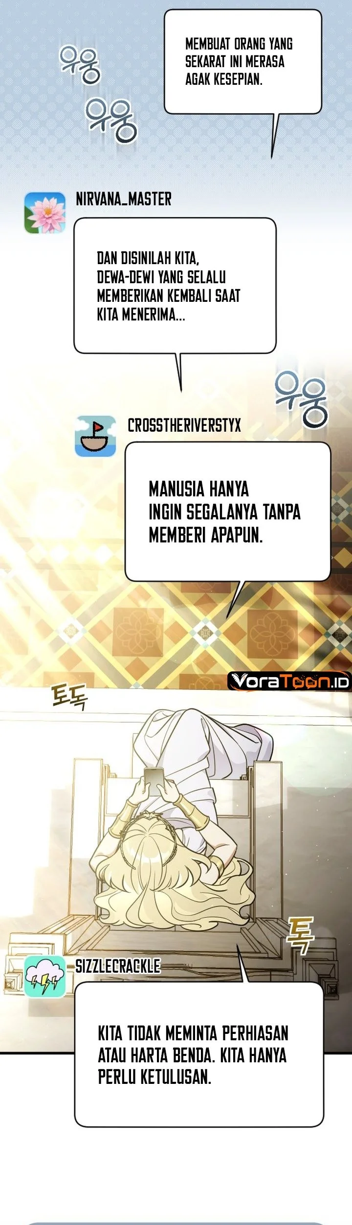 Offering Kimchi Cup Noodles to the Gods' Group Chat Chapter 1 Gambar 52