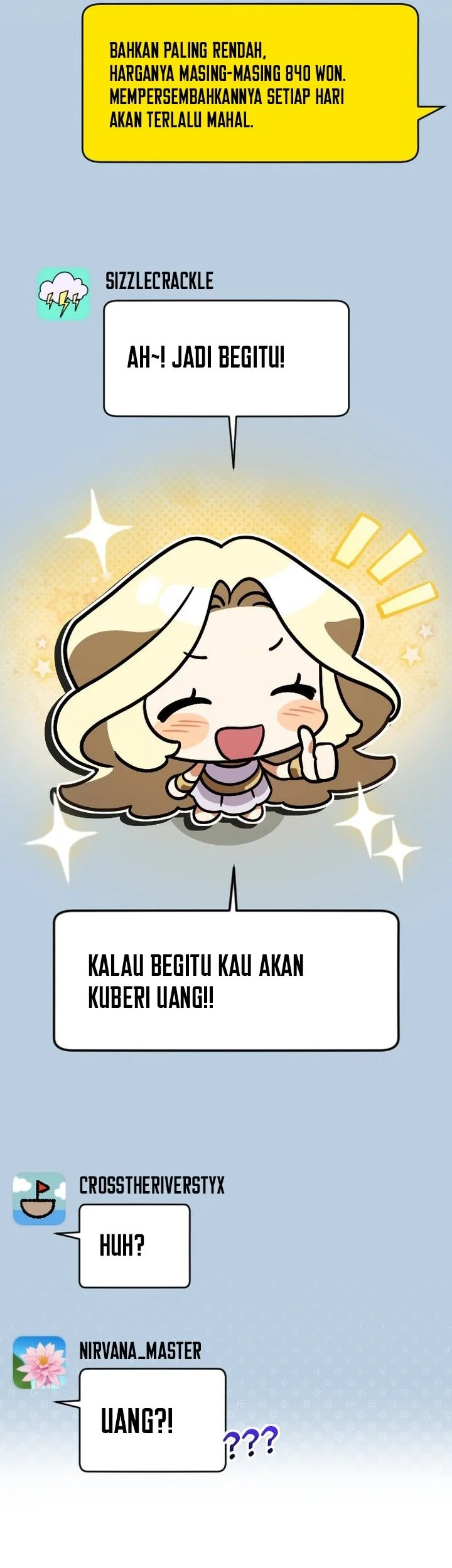 Offering Kimchi Cup Noodles to the Gods' Group Chat Chapter 1 Gambar 76