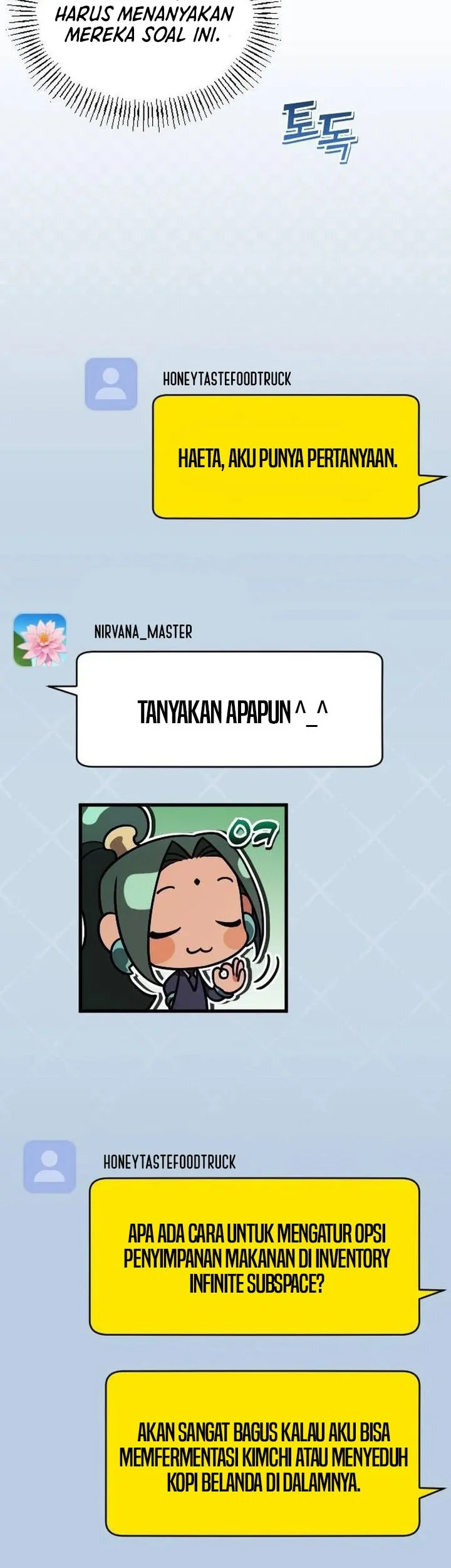 Offering Kimchi Cup Noodles to the Gods' Group Chat Chapter 10 Gambar 35
