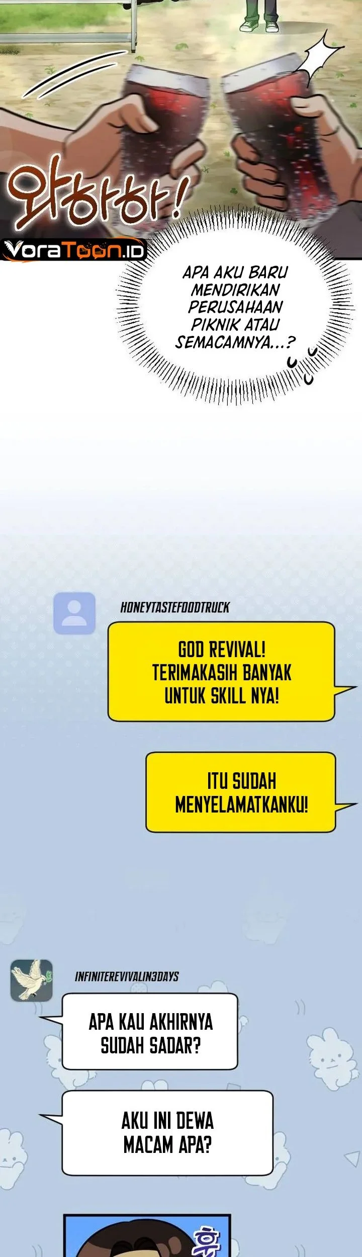 Offering Kimchi Cup Noodles to the Gods' Group Chat Chapter 11 Gambar 67