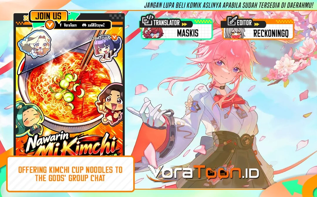 Komik Offering Kimchi Cup Noodles to the Gods' Group Chat Chapter 2 gambar 1