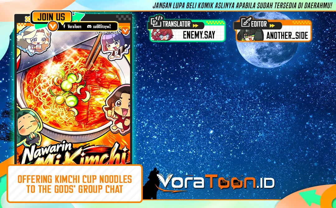 Komik Offering Kimchi Cup Noodles to the Gods' Group Chat Chapter 4 gambar 1