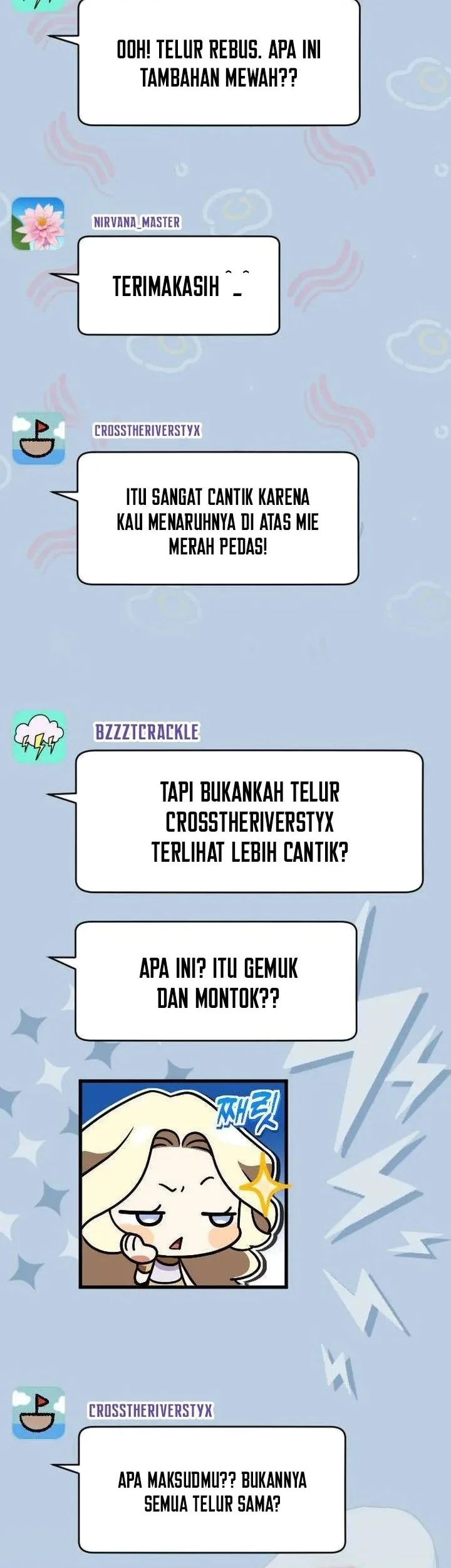 Offering Kimchi Cup Noodles to the Gods' Group Chat Chapter 8 Gambar 7