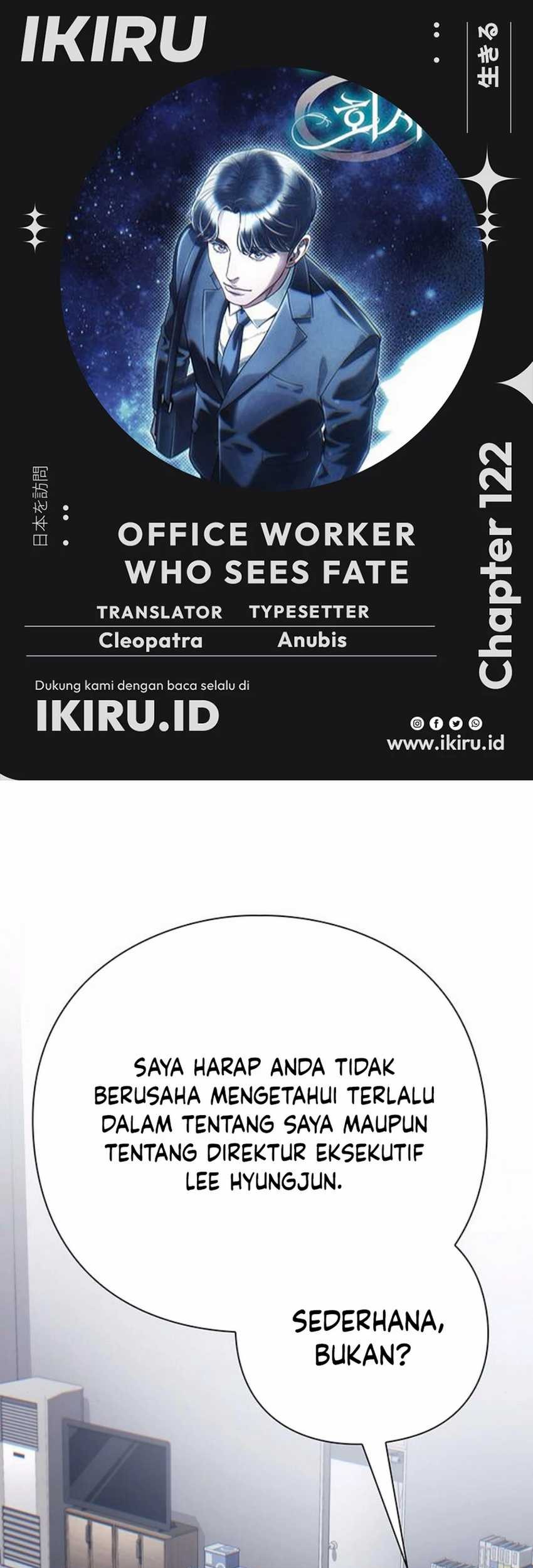 Baca Komik Office Worker Who Sees Fate Chapter 122 Gambar 1