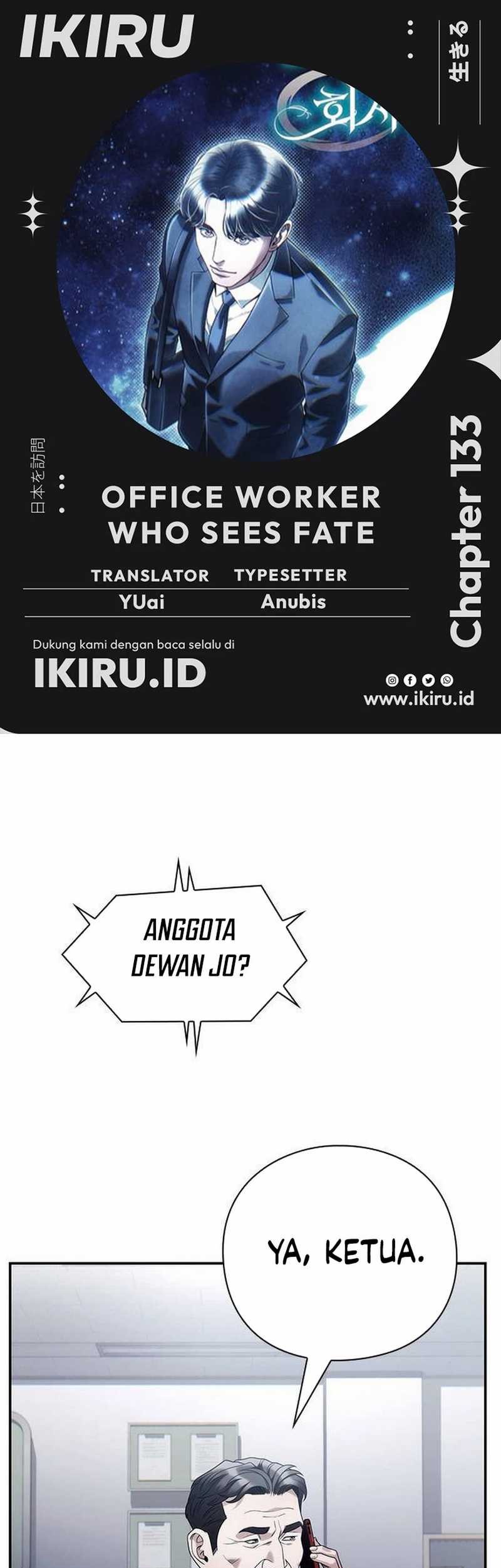 Baca Komik Office Worker Who Sees Fate Chapter 133 Gambar 1