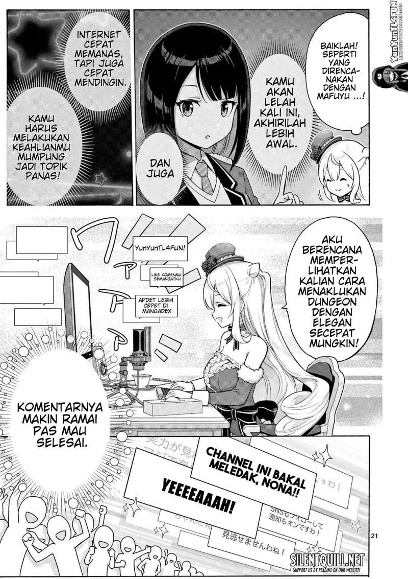 Ojousama-kei Teihen Dungeon Haishinsha, Meiwaku-kei o Bokottara Bazutte Densetsu ni Nattemasu wa!? Chapter 3 halaman 21