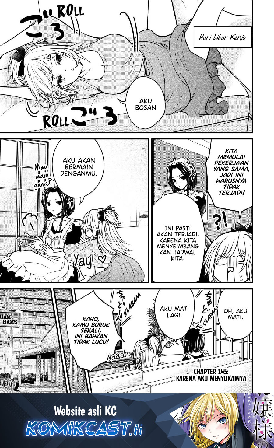 Baca Komik Ojousama no Shimobe Chapter 145 Gambar 1