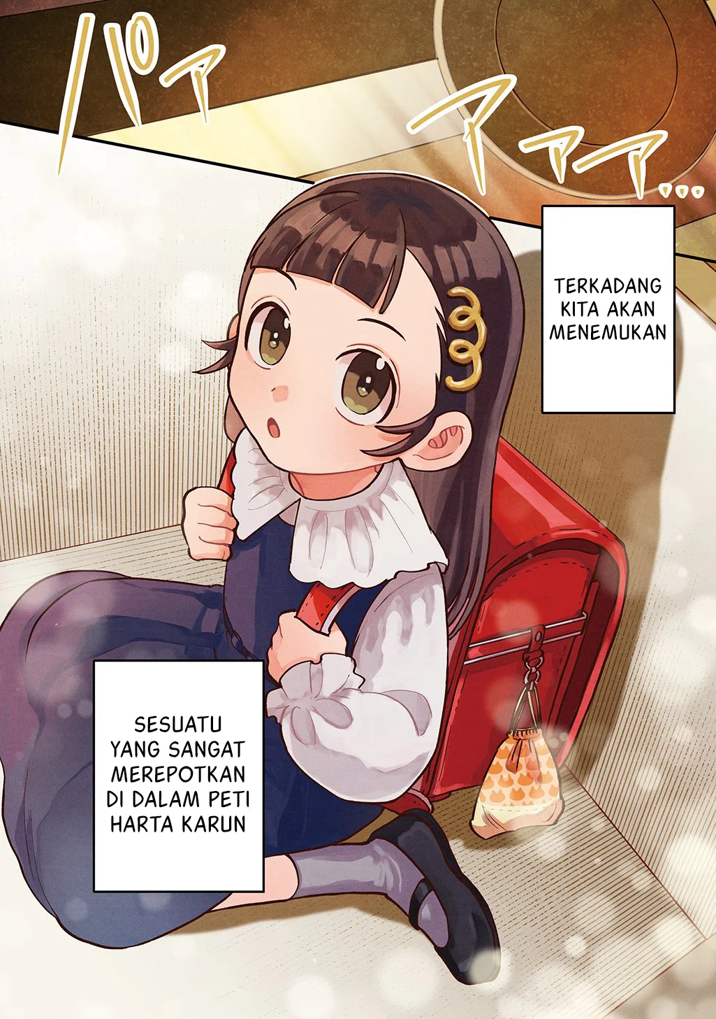 Okami To Randoseru ~Kyu Saishuka To Tensei Musume No Danjon Gohan~ Chapter 1 Gambar 5
