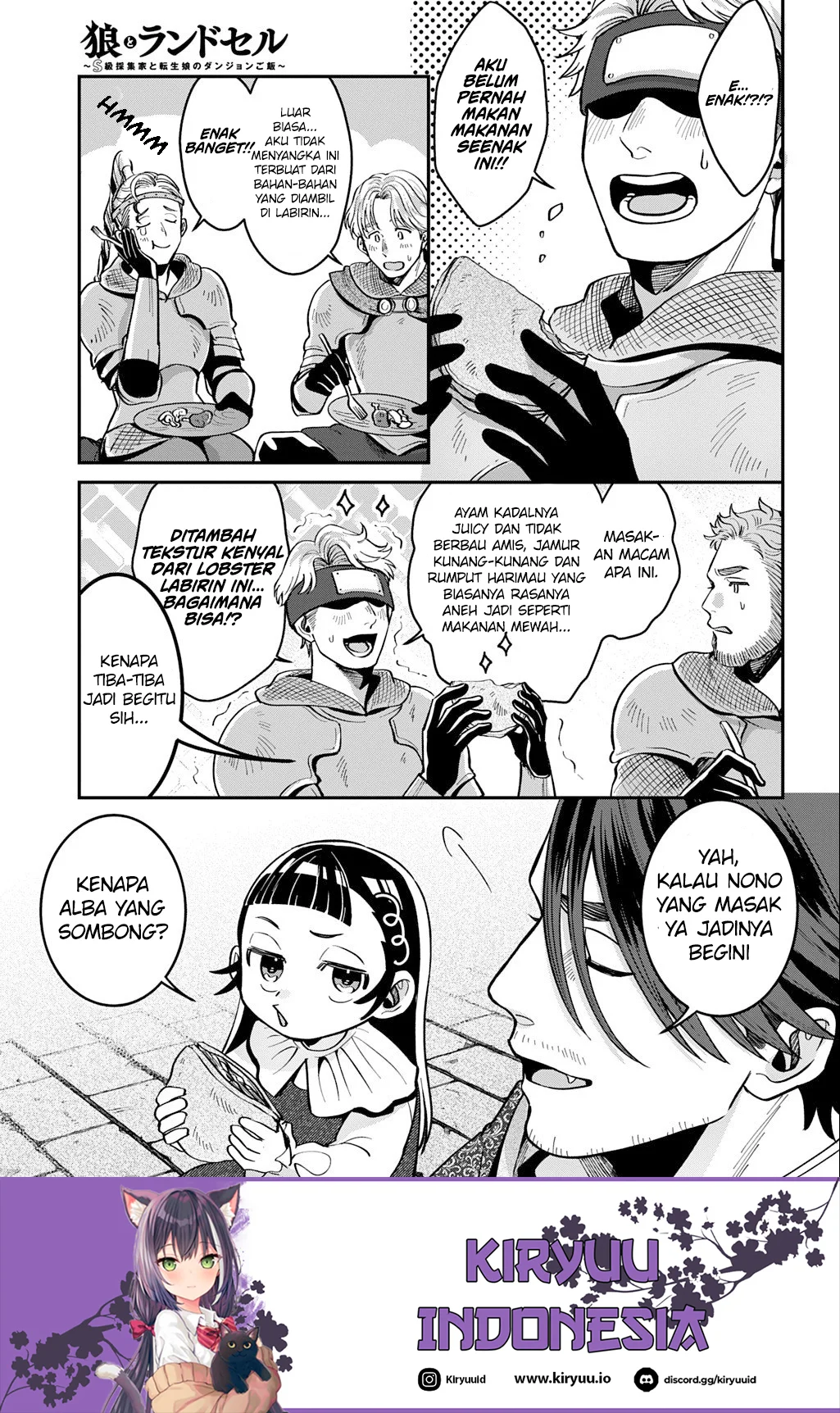 Okami To Randoseru ~Kyu Saishuka To Tensei Musume No Danjon Gohan~ Chapter 2.2 Gambar 21