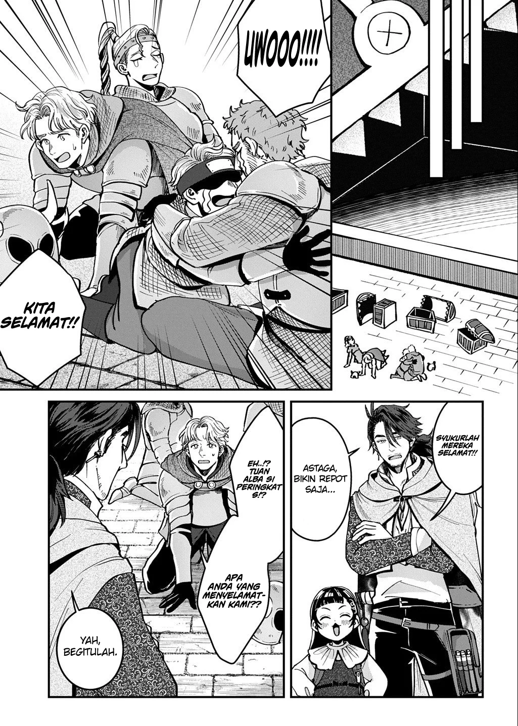 Okami To Randoseru ~Kyu Saishuka To Tensei Musume No Danjon Gohan~ Chapter 2.2 Gambar 7