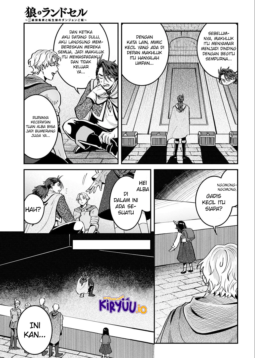 Okami To Randoseru ~Kyu Saishuka To Tensei Musume No Danjon Gohan~ Chapter 2.2 Gambar 9