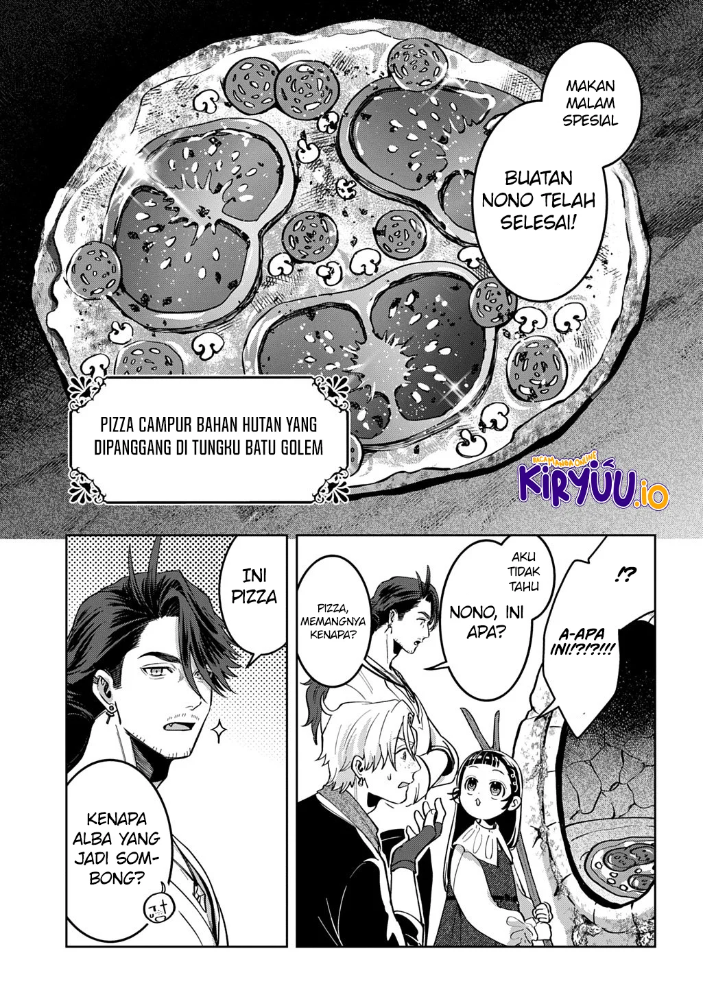Okami To Randoseru ~Kyu Saishuka To Tensei Musume No Danjon Gohan~ Chapter 3 Gambar 29
