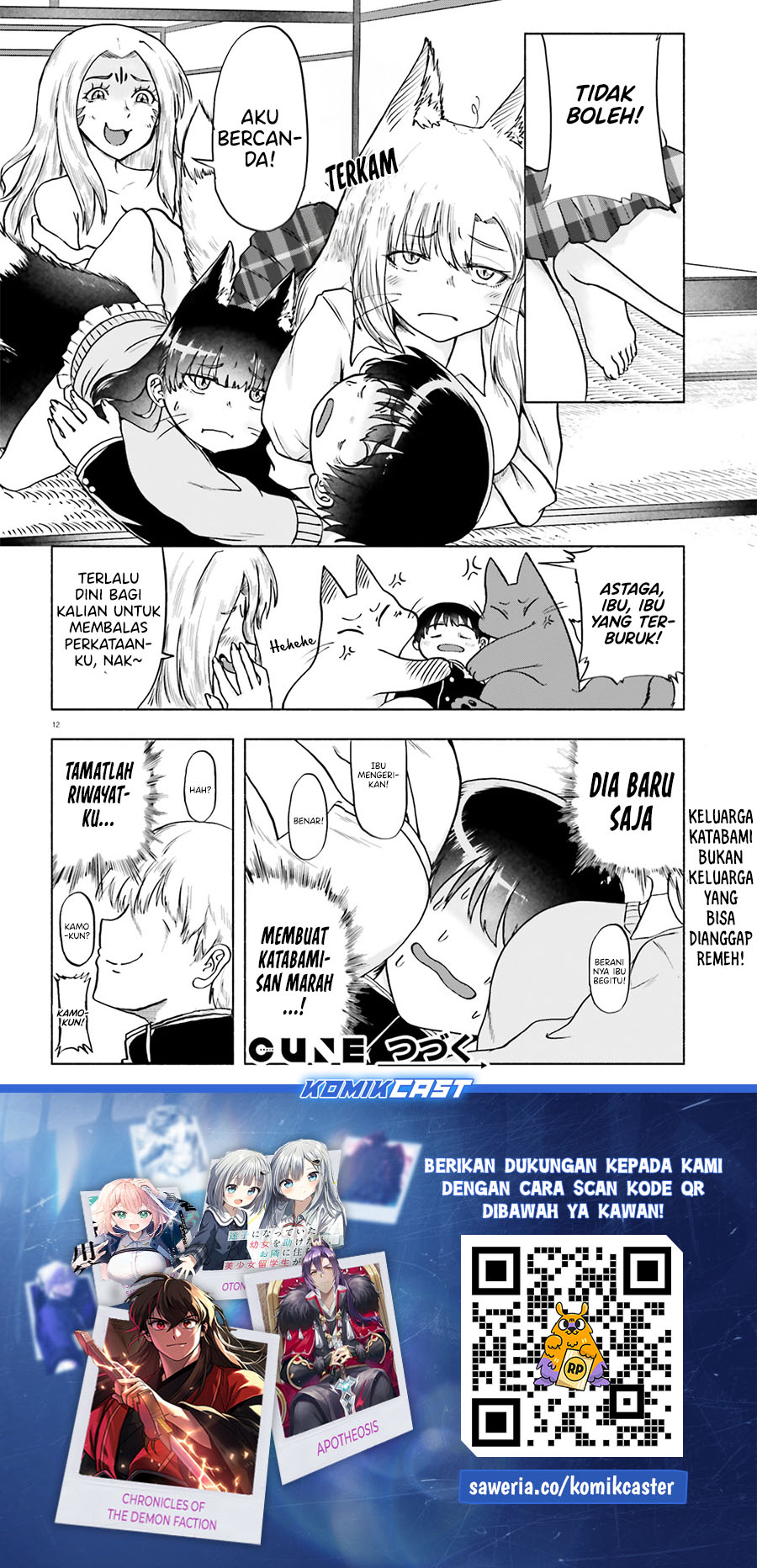 Okitsune Gal Katabami-san Chapter 15 Gambar 12