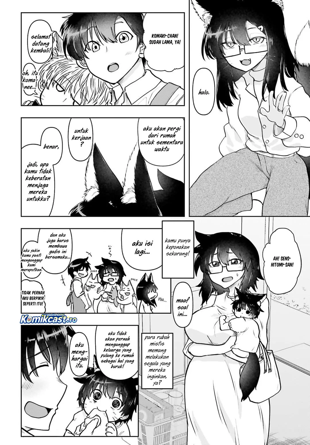 Okitsune Gal Katabami-san Chapter 21 Gambar 4