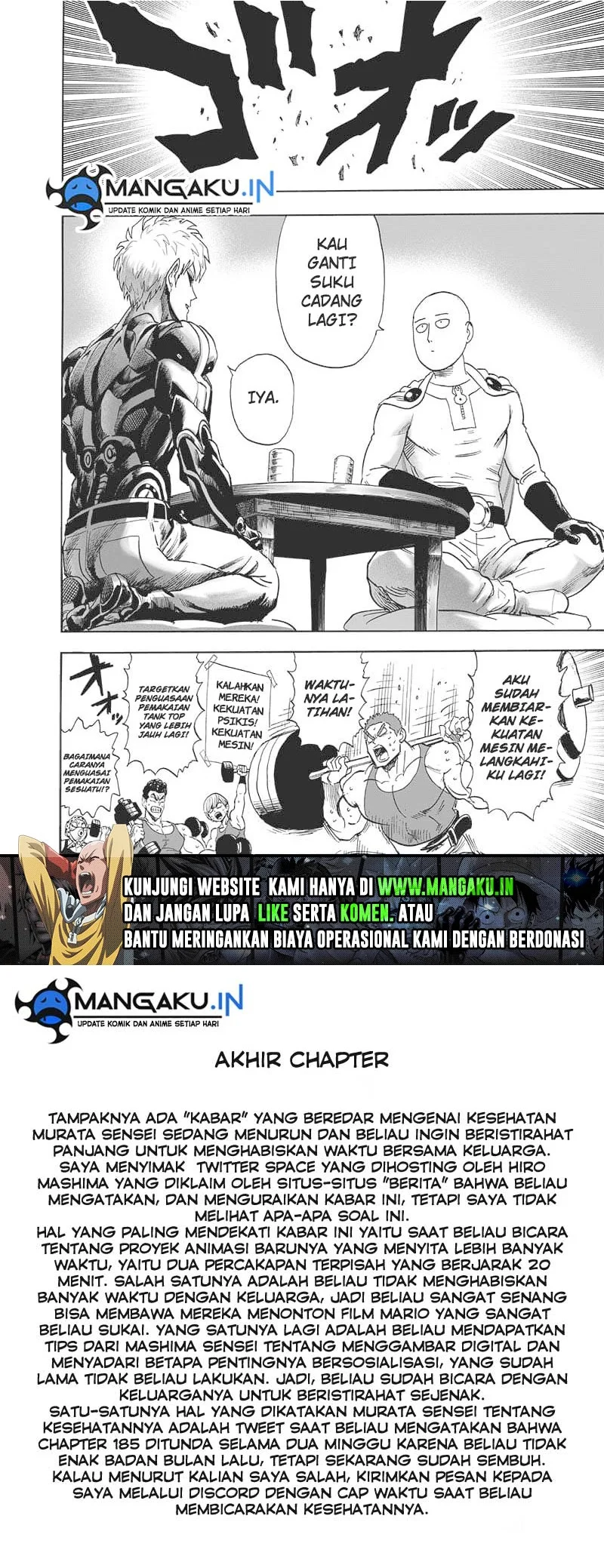 One-Punch Man (ONE) Chapter 185 Gambar 17