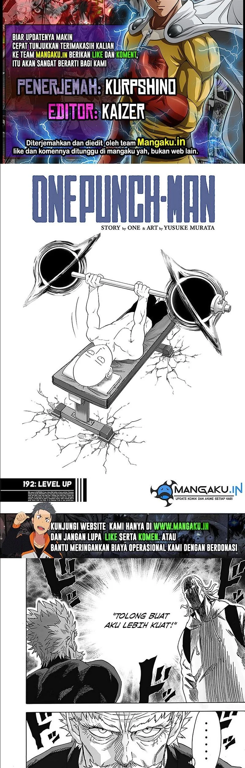 Komik One-Punch Man (ONE) Chapter 192 gambar 1