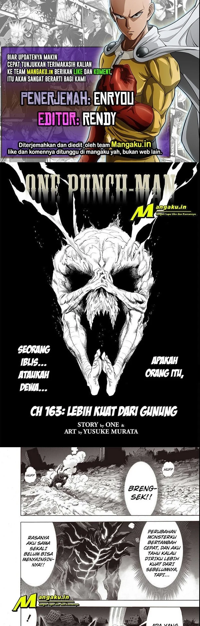 Komik One Punch Man Chapter 211.1 gambar 1